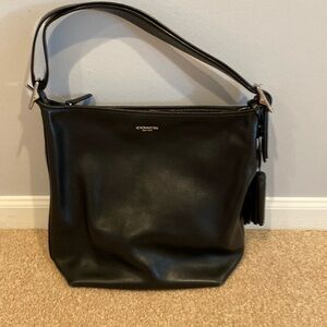 Coach black leather Hobo bag